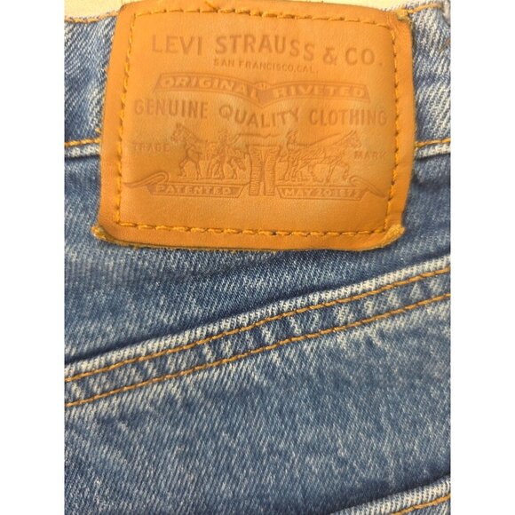 LEvi Premium Jean Women Sz 26 Ribcage Straight Ankle High Rise Reissue Capital E - Picture 4 of 10